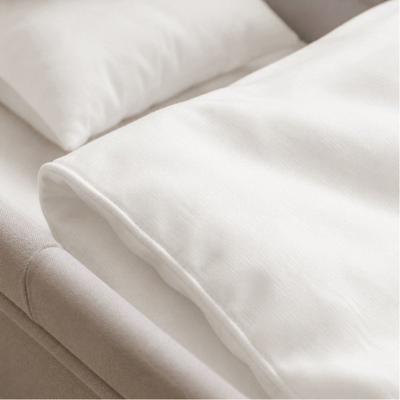 Комплект постельного белья в коляску 60*80 Satin Premium 0001 Moko White - 2