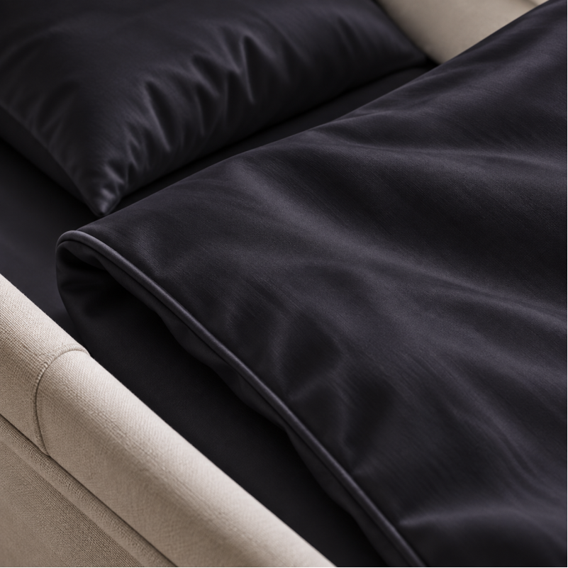 Комплект постельного белья в коляску 60*80 Satin Premium 0055 Black Pearl - 3