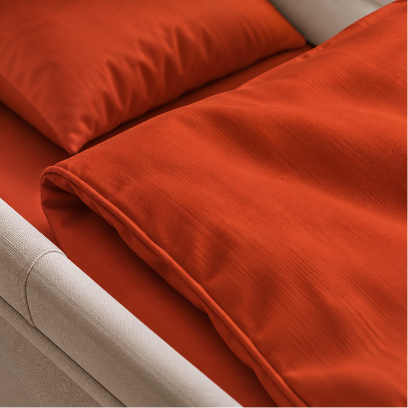 Комплект постельного белья в коляску 60*80 Satin Premium 0081 Terracotta - 3