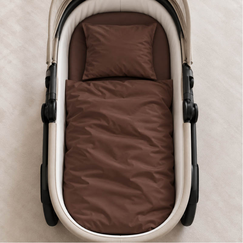 Комплект постельного белья в коляску 60*80 Satin Premium 0211 Cacao - 1