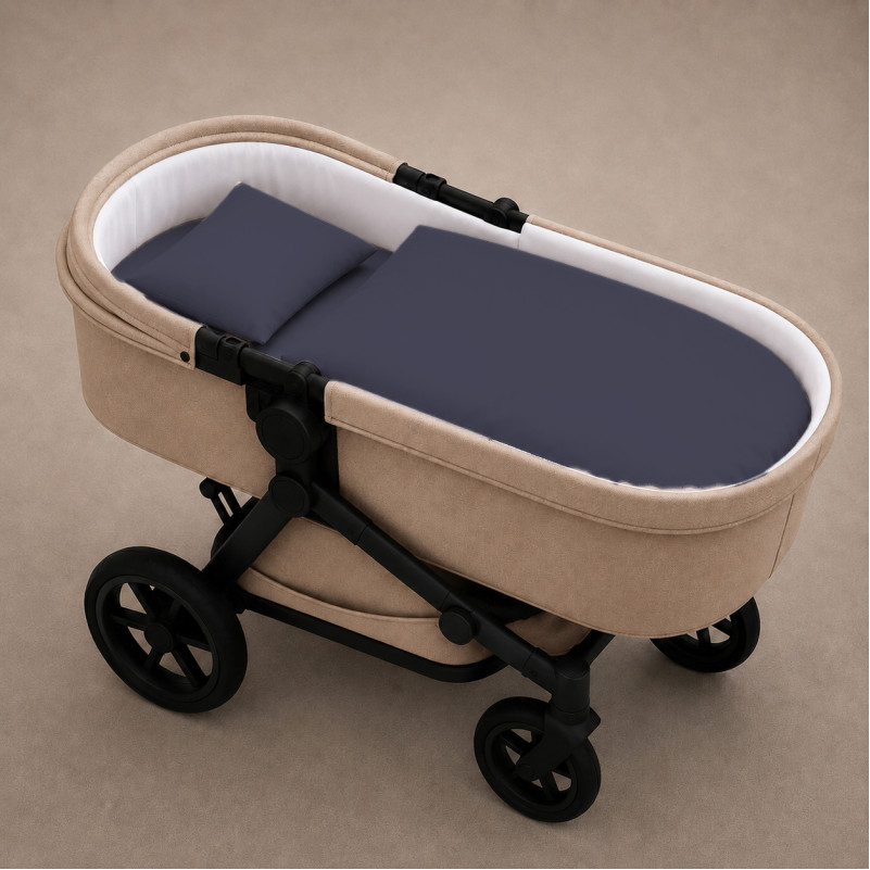 Комплект постельного белья в коляску 60*80 Satin Premium 0240 Iron grey