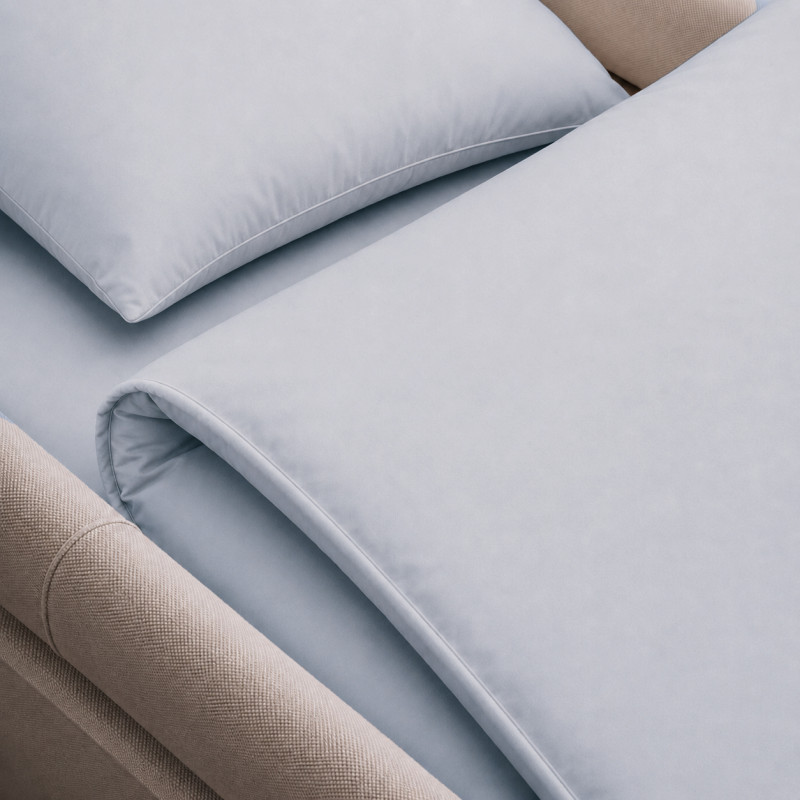 Комплект постельного белья в коляску 60*80 Satin Premium 0843 Grey Blue - 3