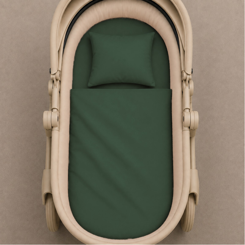 Комплект постельного белья в коляску  60*80 Satin Premium 0844 Green Olive - 1