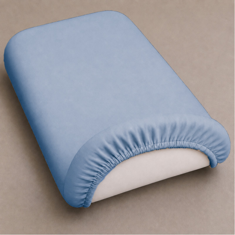Комплект постельного белья в коляску 60*80 Satin Premium 0845 Blue Wave - 2