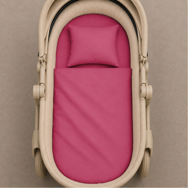 Комплект постельного белья в коляску 60*80 Satin Premium 0847 Tomato - 1