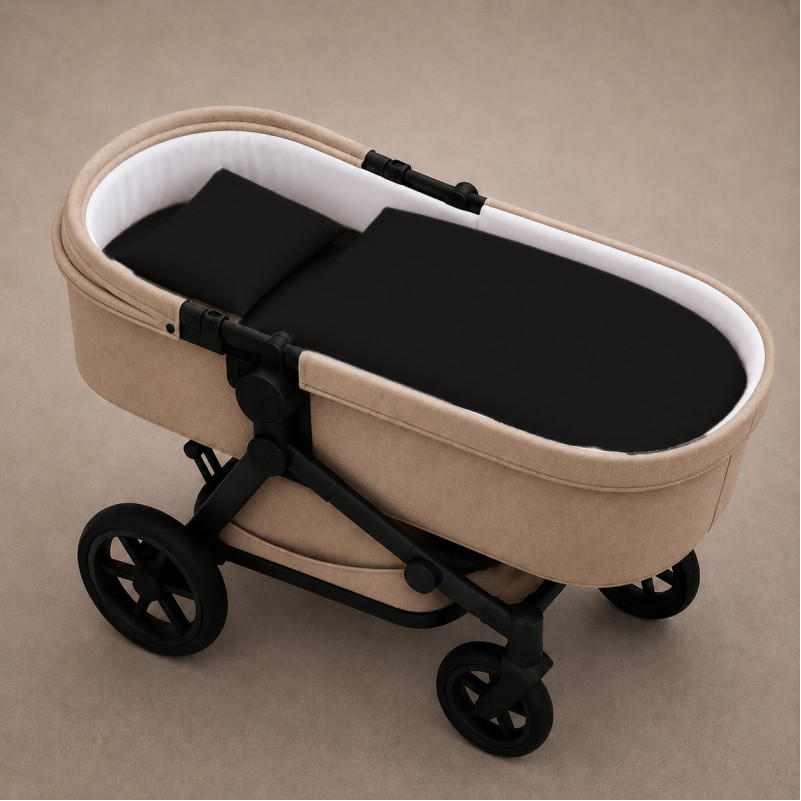 Комплект постельного белья в коляску 60*80 Satin Premium 0848 Blue Black