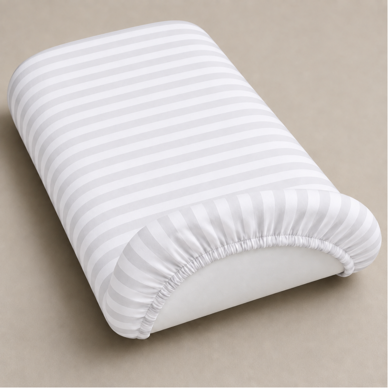 Комплект постельного белья в коляску 60*80 Satin Stripe 30-0001 White - 2
