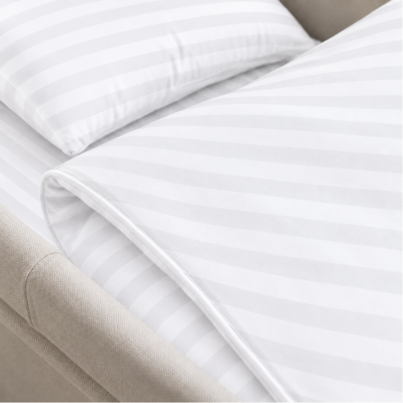Комплект постельного белья в коляску 60*80 Satin Stripe 30-0001 White - 3