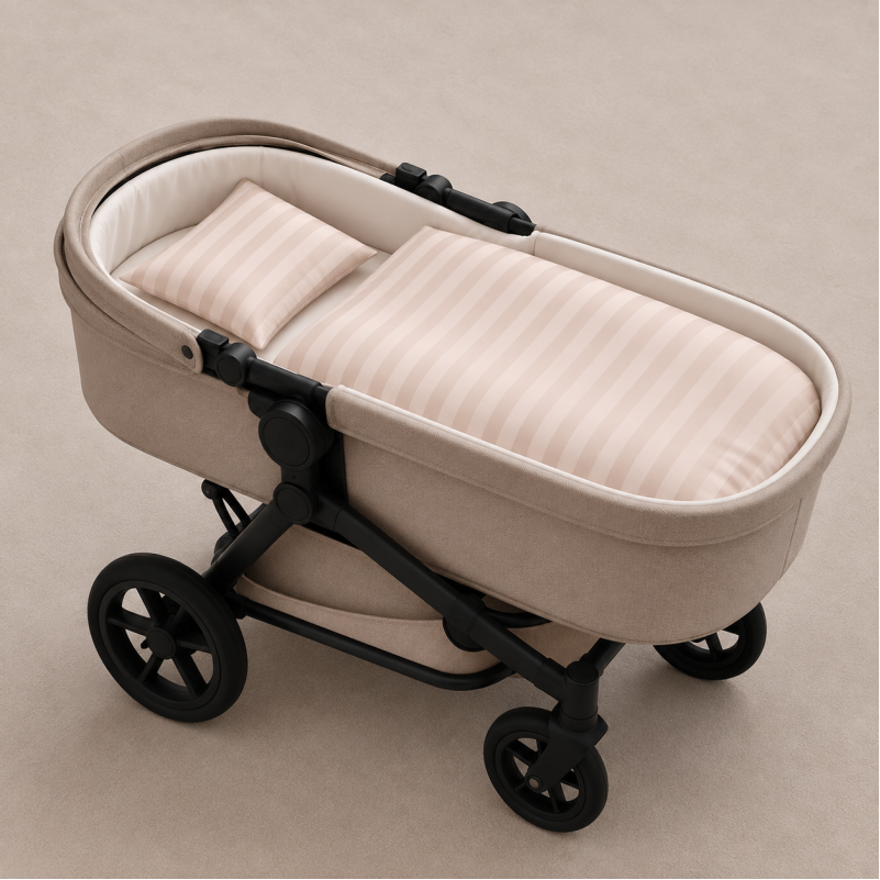 Комплект постельного белья в коляску 60*80 Satin Stripe 30-0004 Cream