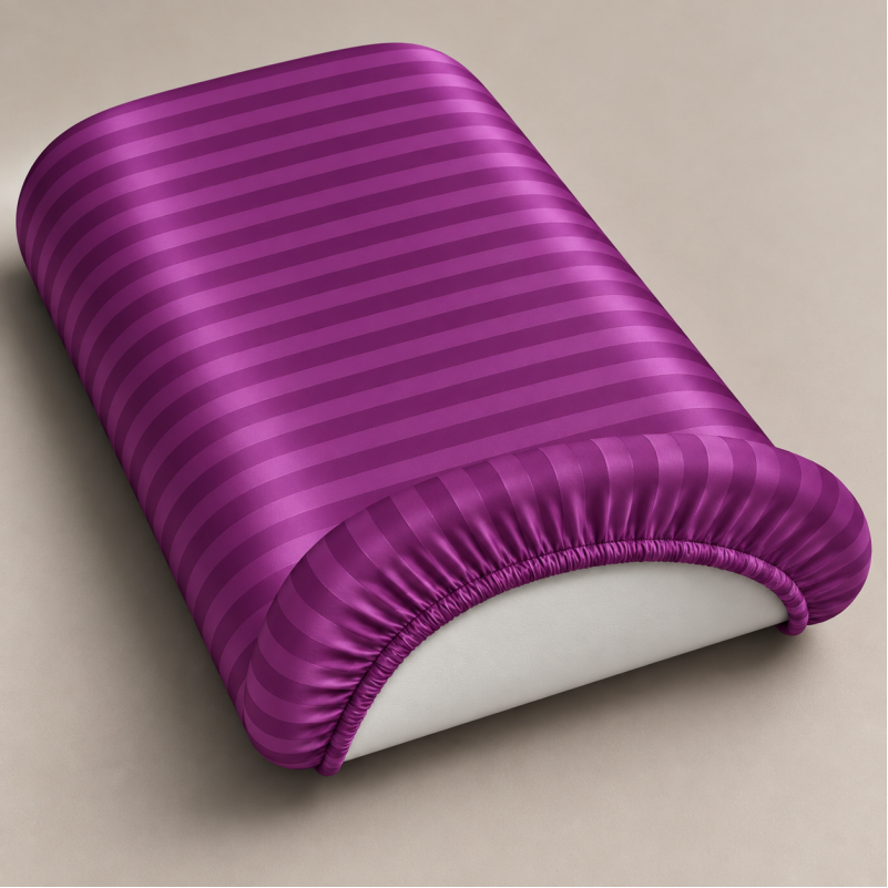 Комплект постельного белья в коляску 60*80 Satin Stripe 30-0009 Purple - 2