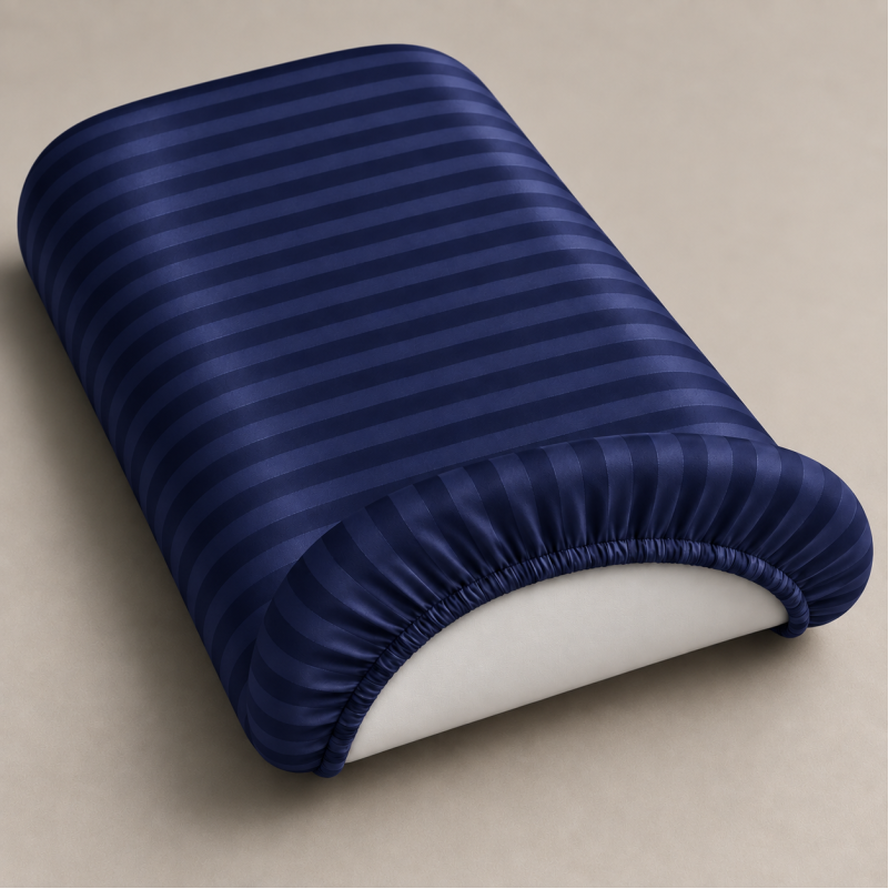 Комплект постельного белья в коляску  60*80 Satin Stripe 30-0020 Smoky Blue - 2