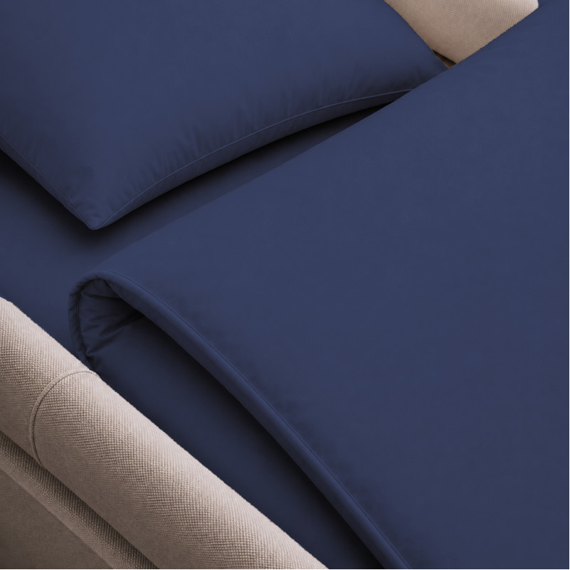 Комплект постельного белья в коляску 60*80 Satin Stripe 30-0021 Dark Blue - 3