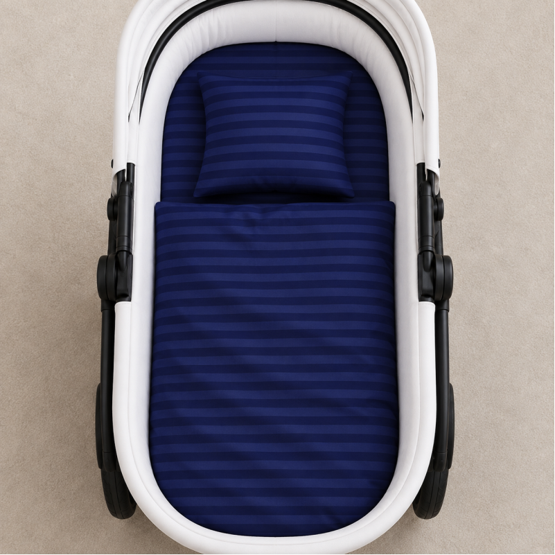 Комплект постельного белья в коляску 60*80 17-0609 Stripe Blue - 1
