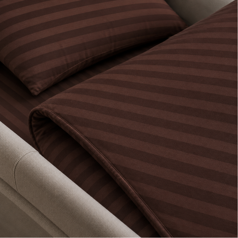 Комплект постельного белья в коляску 60*80 17-0617 Stripe Brown - 2