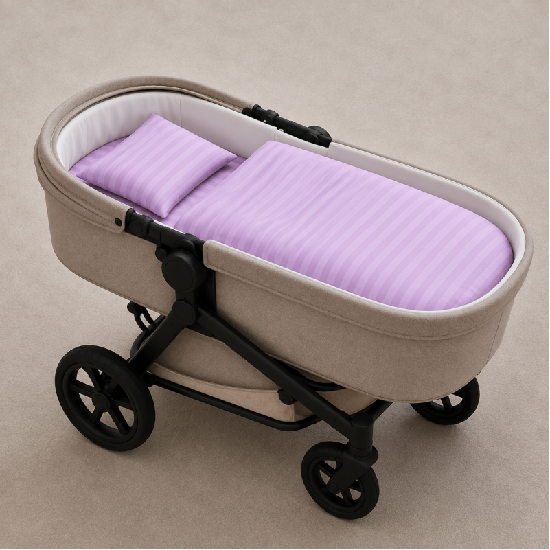 Комплект постельного белья в коляску 60*80 17-0618 Stripe Purple