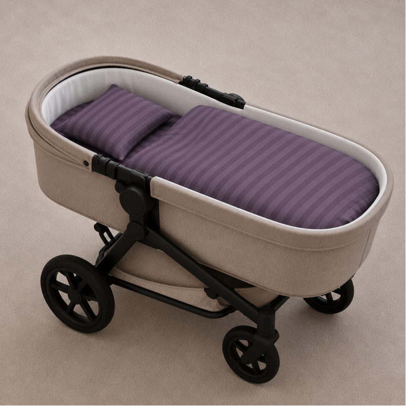 Комплект постельного белья в коляску 60*80 17-0603 Stripe Violet