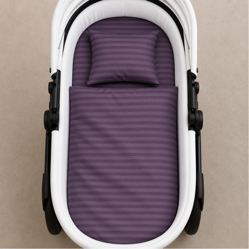 Комплект постельного белья в коляску 60*80 17-0603 Stripe Violet - 1
