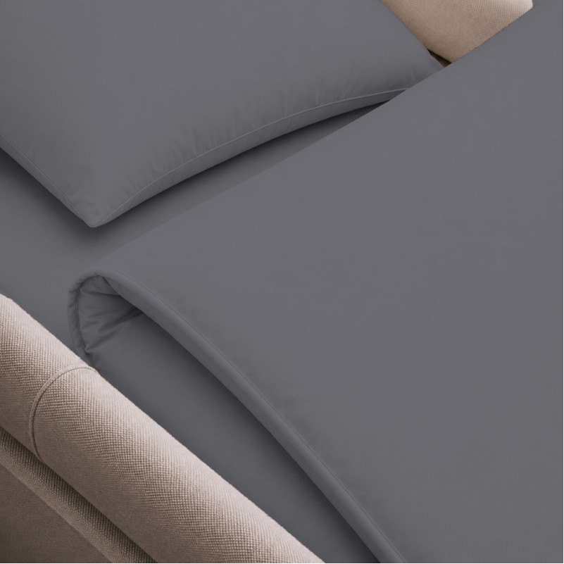 Комплект постельного белья в коляску 60*80 Фланель 001 Ash grey - 3