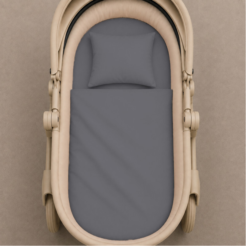 Комплект постельного белья в коляску 60*80 Фланель 001 Ash grey - 1