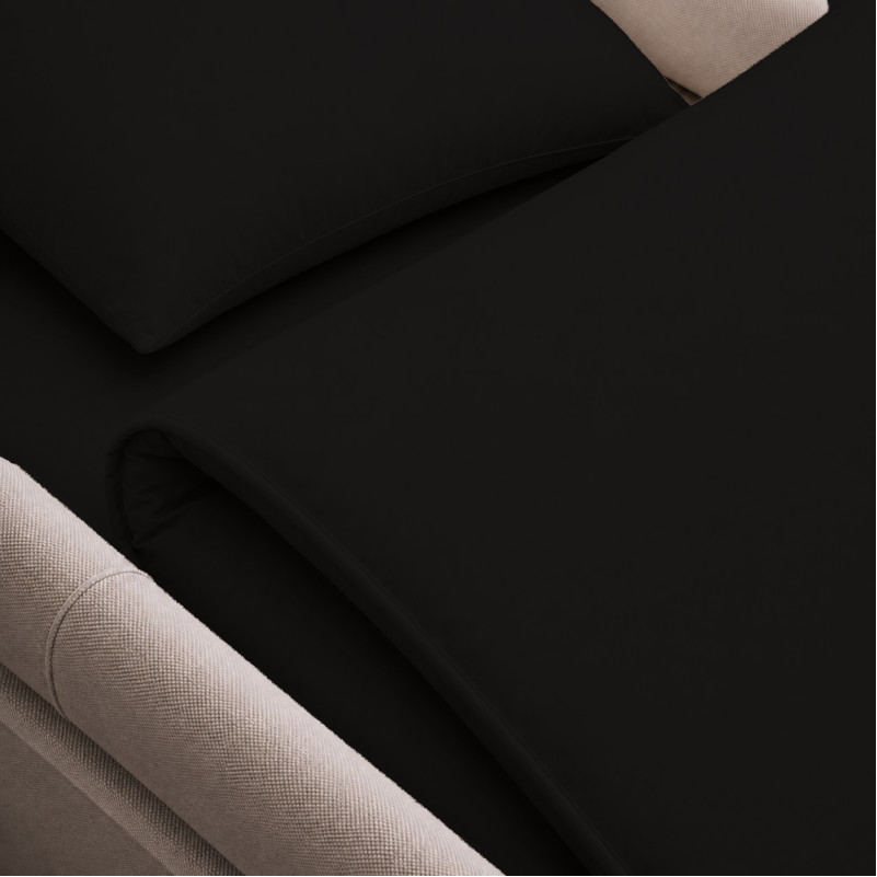 Комплект постельного белья в коляску 60*80 Фланель 002 Black - 3