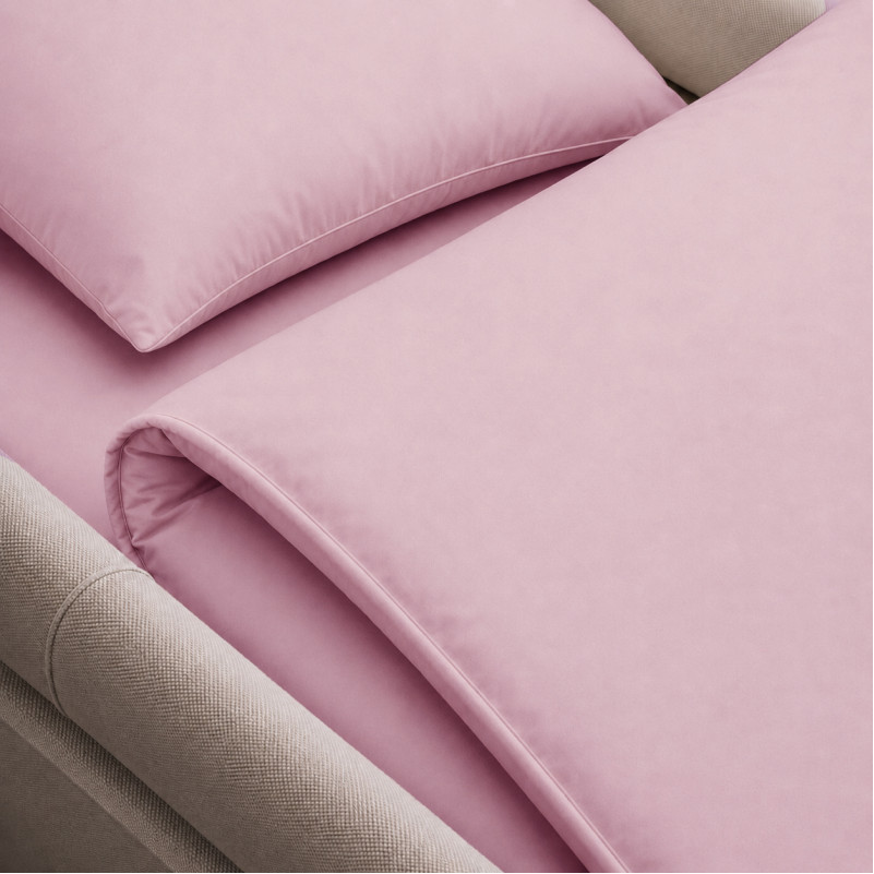 Комплект постельного белья в коляску 60*80 Фланель 008 Pink - 3