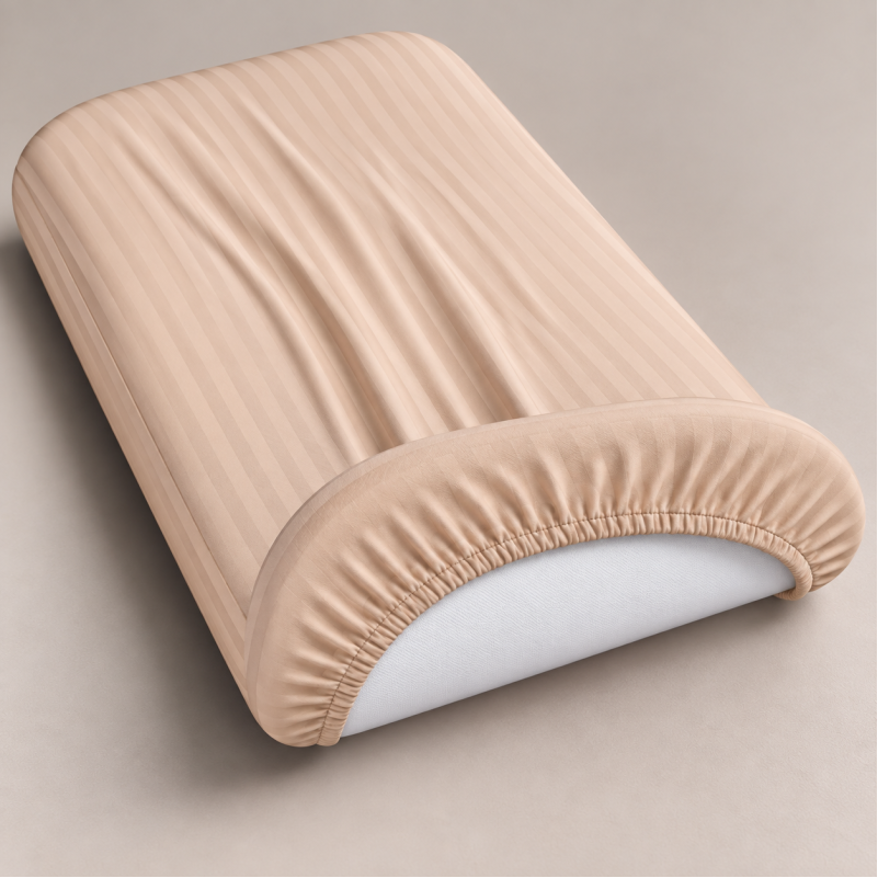 Комплект постельного белья в кроватку 90*110 Ranforce Elite 17-0602 Stripe Creamy - 3