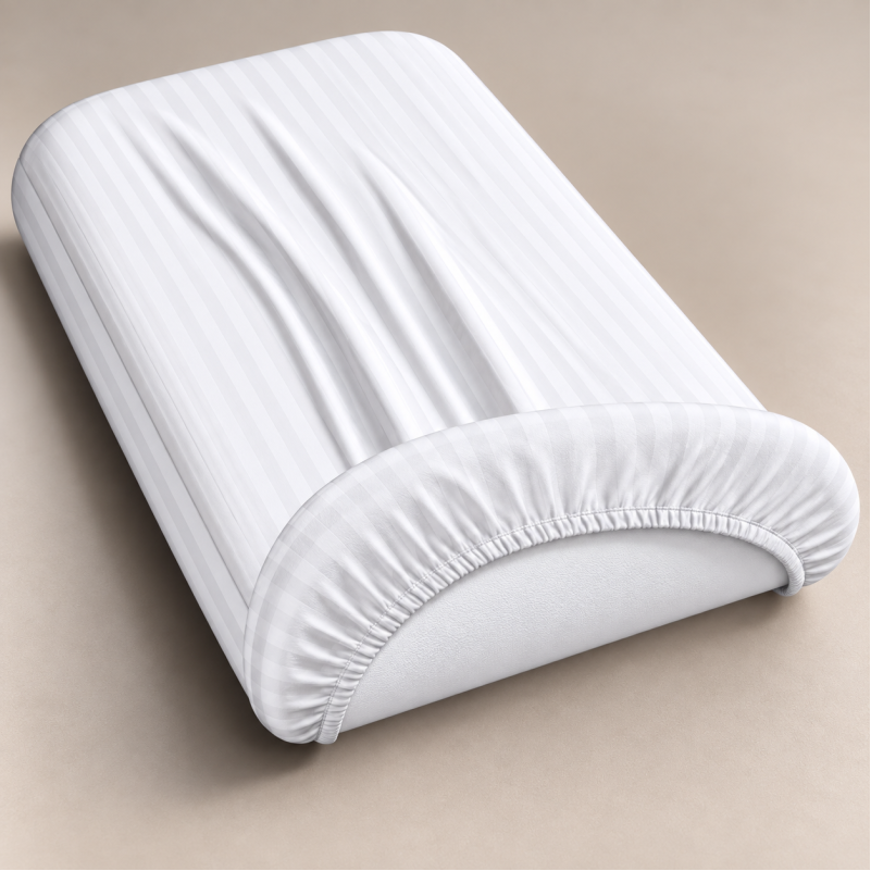 Комплект постельного белья в кроватку 90*110 Ranforce Elite 17-0605 Stripe White - 3