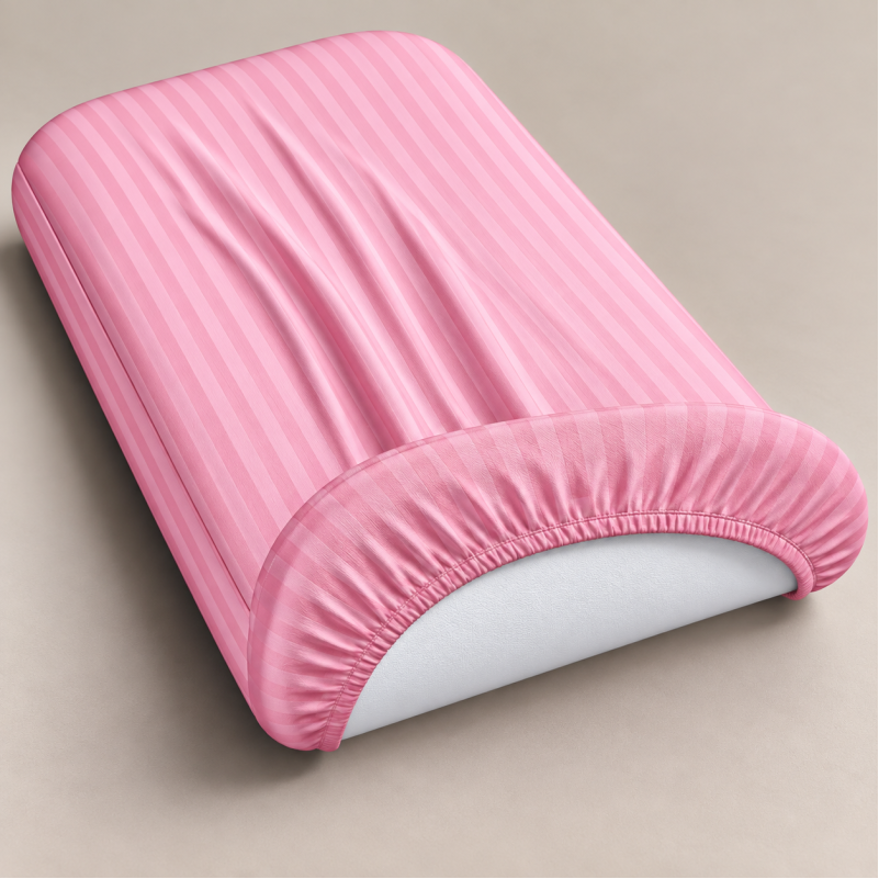 Комплект постельного белья в кроватку 90*110 Ranforce Elite 17-0607 Stripe Pink - 3