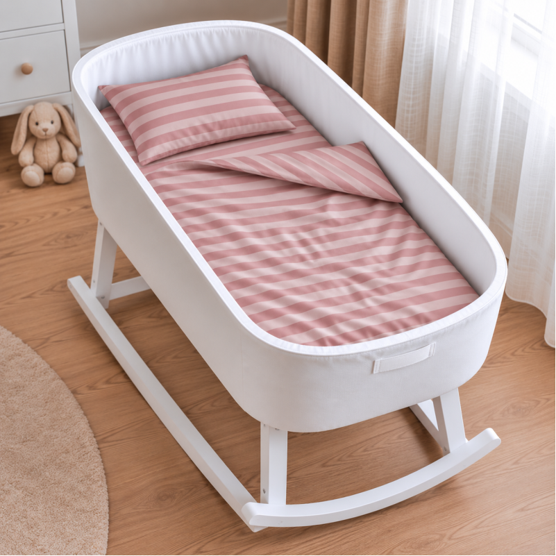 Комплект постельного белья в кроватку 90*110 17-0773 Nude stripes