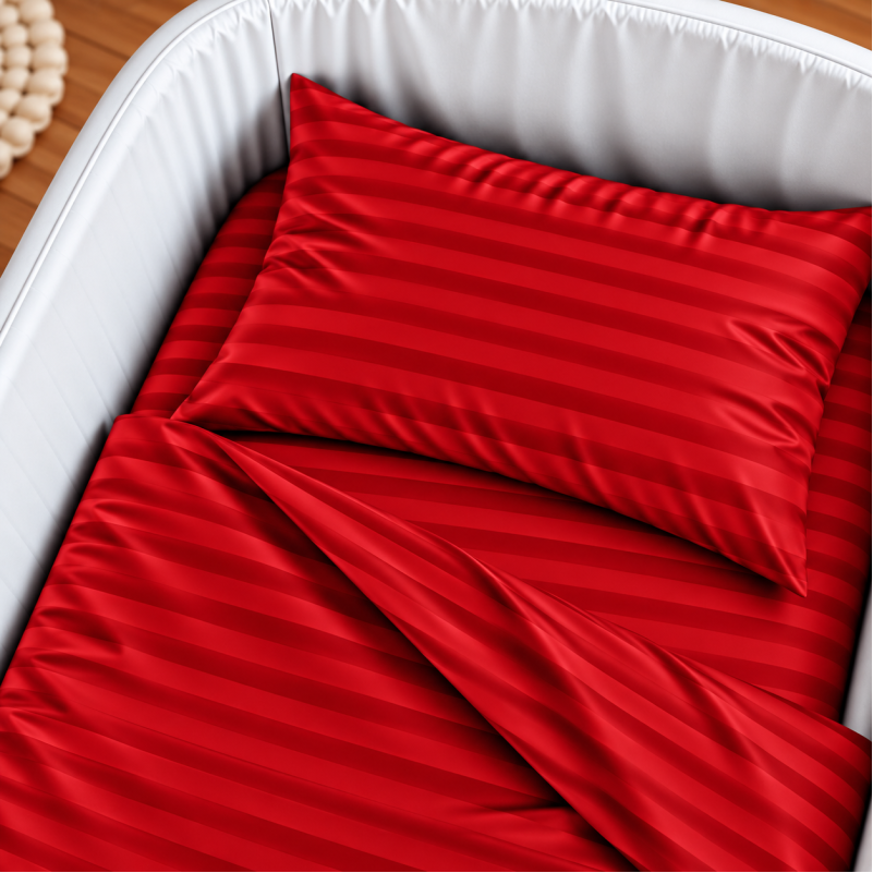Комплект постельного белья в кроватку 90*110 Satin Jacquard Aldo - 2