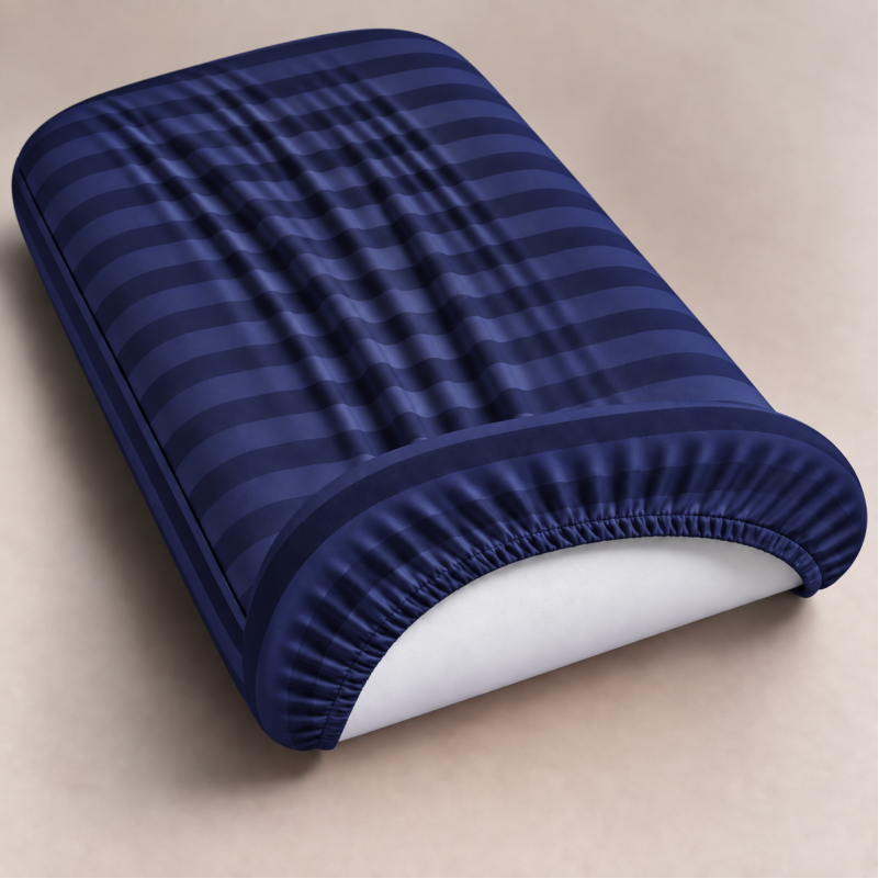 Комплект постельного белья в кроватку 90*110 Satin Jacquard Blu sea - 3