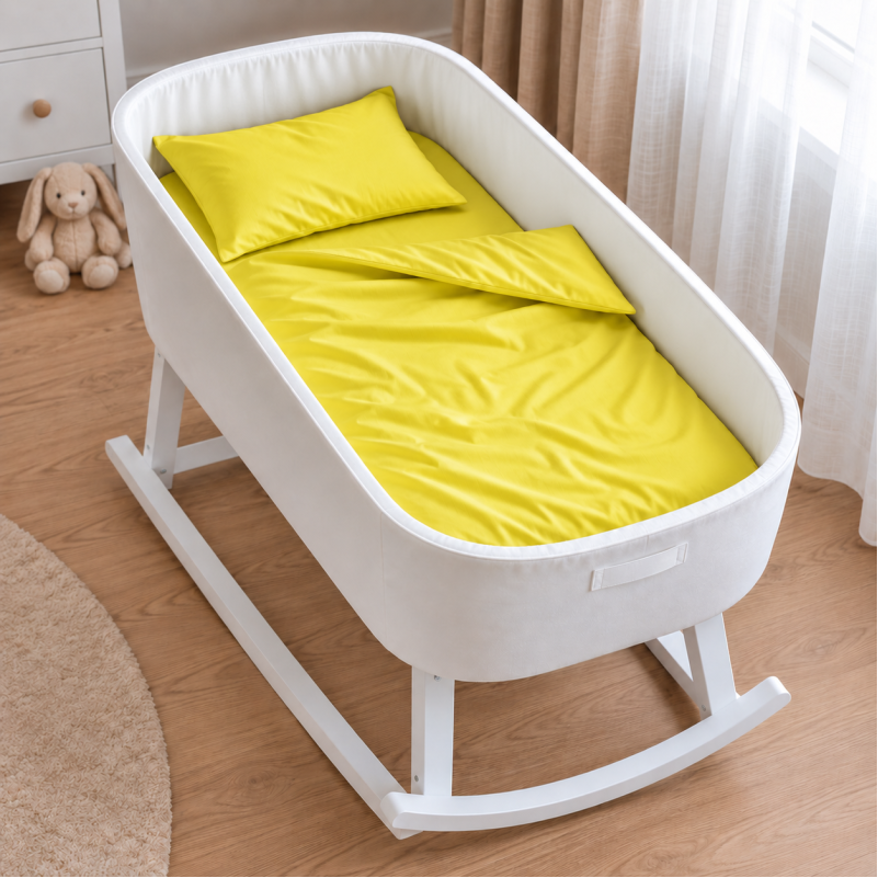 Комплект постельного белья в кроватку 90*110 Satin Light Pro 10-002 Yellow