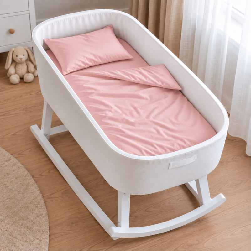 Комплект постельного белья в кроватку 90*110 Satin Light Pro 10-003 Pink