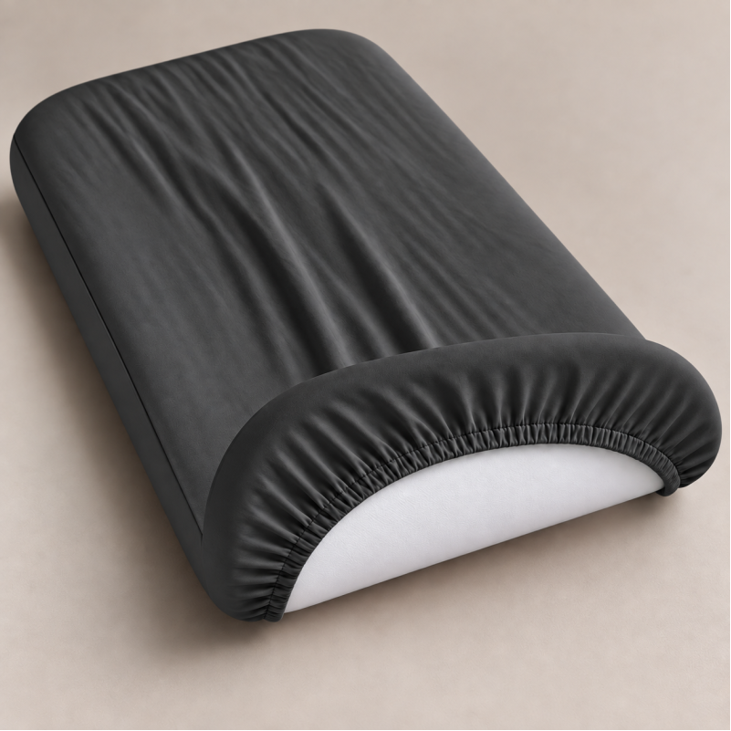 Комплект постельного белья в кроватку 90*110 Satin Light Pro 10-005 Dark Gray - 3