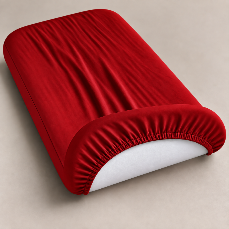 Комплект постельного белья в кроватку 90*110 Satin Light Pro 10-007 Red - 3