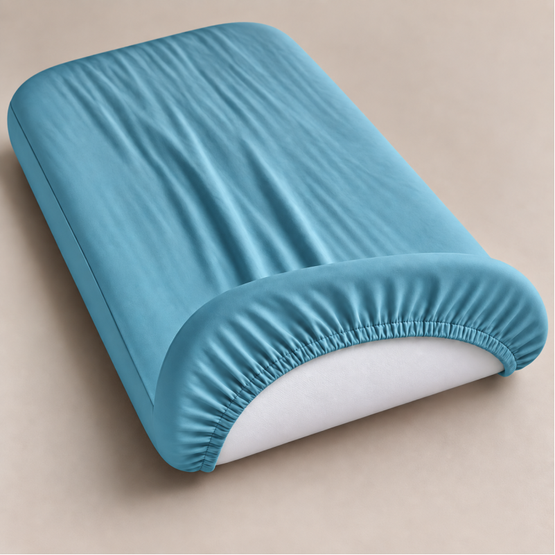 Комплект постельного белья в кроватку 90*110 Satin Light Pro 10-008 Blue - 3