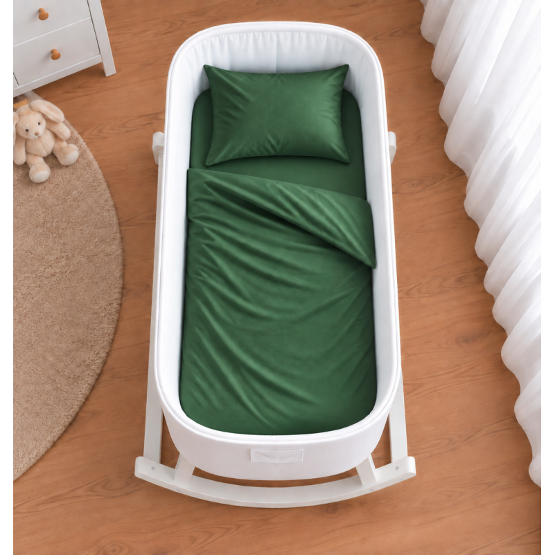 Комплект постельного белья в кроватку 90*110 Satin Light Pro 10-009 Green - 1