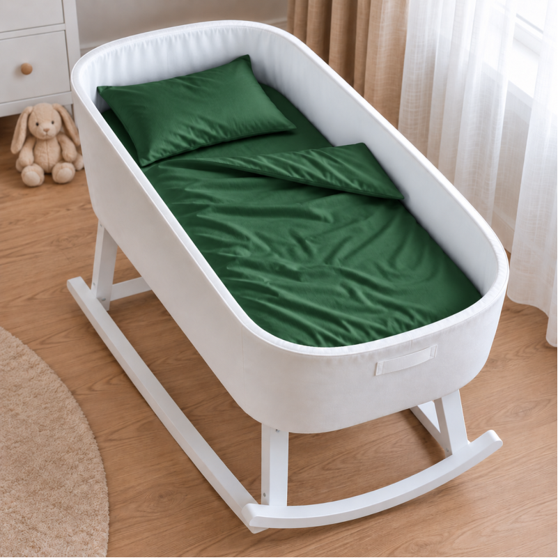 Комплект постельного белья в кроватку 90*110 Satin Light Pro 10-009 Green
