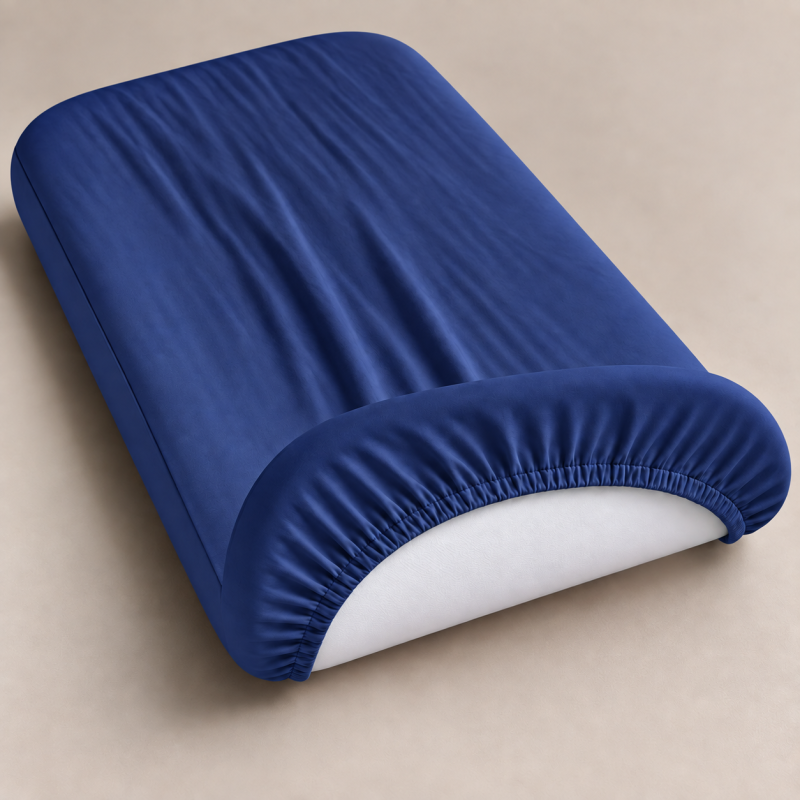Комплект постельного белья в кроватку 90*110 Satin Light Pro 10-011 Dark Blue - 3