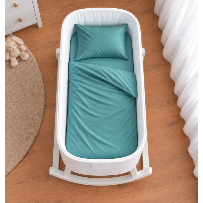 Комплект постельного белья в кроватку 90*110 Satin Light Pro 10-015 Sea wave - 1