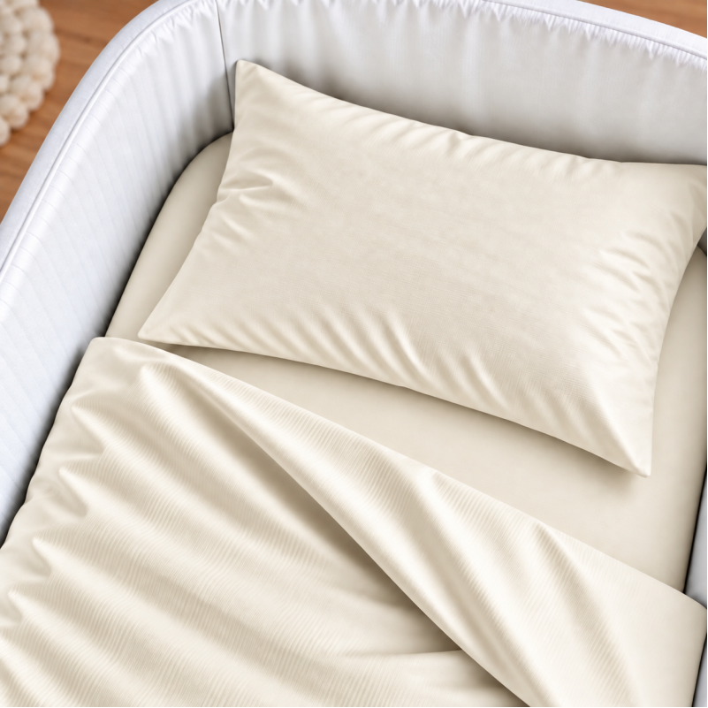 Комплект постельного белья в кроватку 90*110 Satin Light Pro 10-016 Creamy - 2