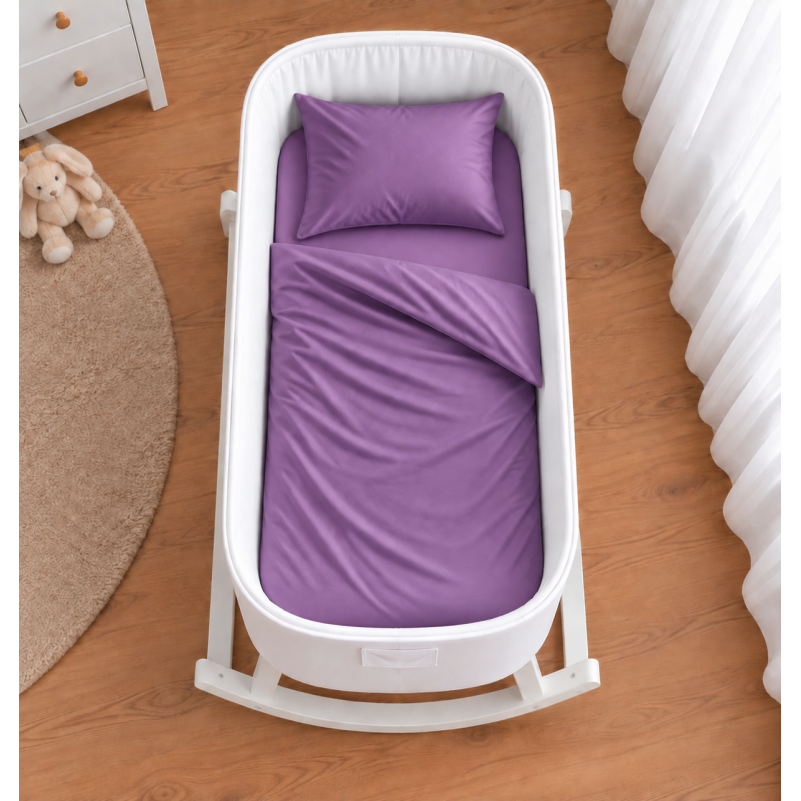 Комплект постельного белья в кроватку 90*110 Satin Light Pro 10-018 Lilac - 1