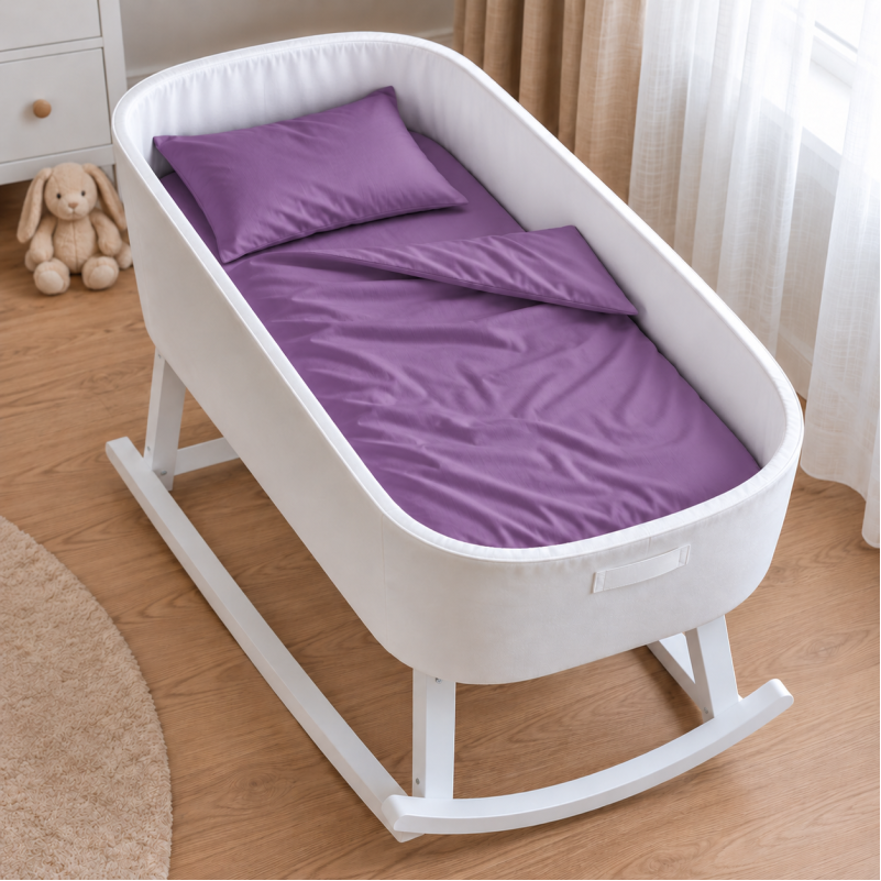 Комплект постельного белья в кроватку 90*110 Satin Light Pro 10-018 Lilac