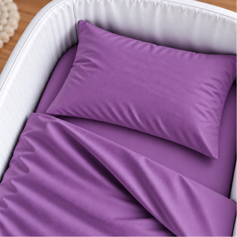 Комплект постельного белья в кроватку 90*110 Satin Light Pro 10-018 Lilac - 2