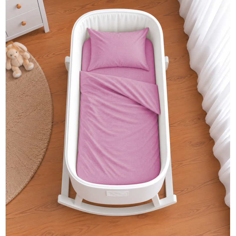 Комплект постельного белья в кроватку 90*110 Satin Light Pro 10-020 Dusty pink - 1