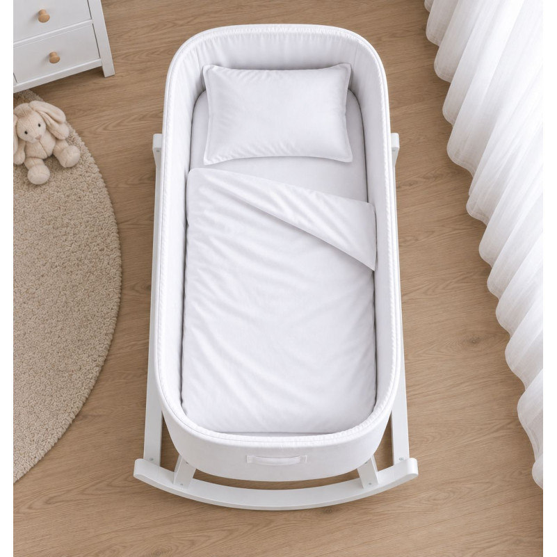 Комплект постельного белья в кроватку 90*110 Satin Premium 00-0000 Show White - 1