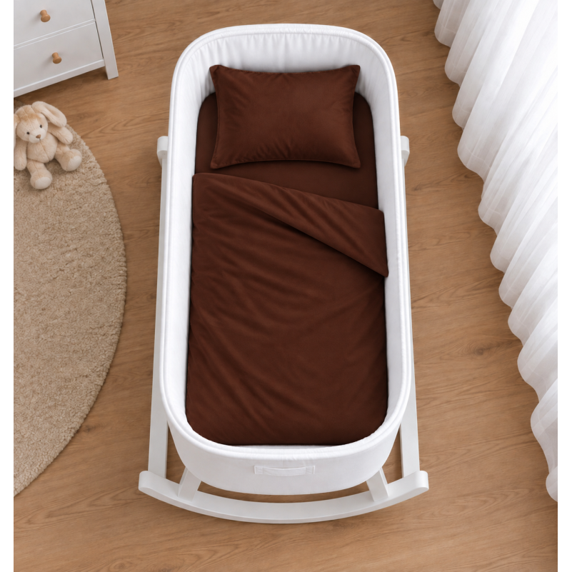 Комплект постельного белья в кроватку 90*110 Satin Premium 0211 Cacao - 1