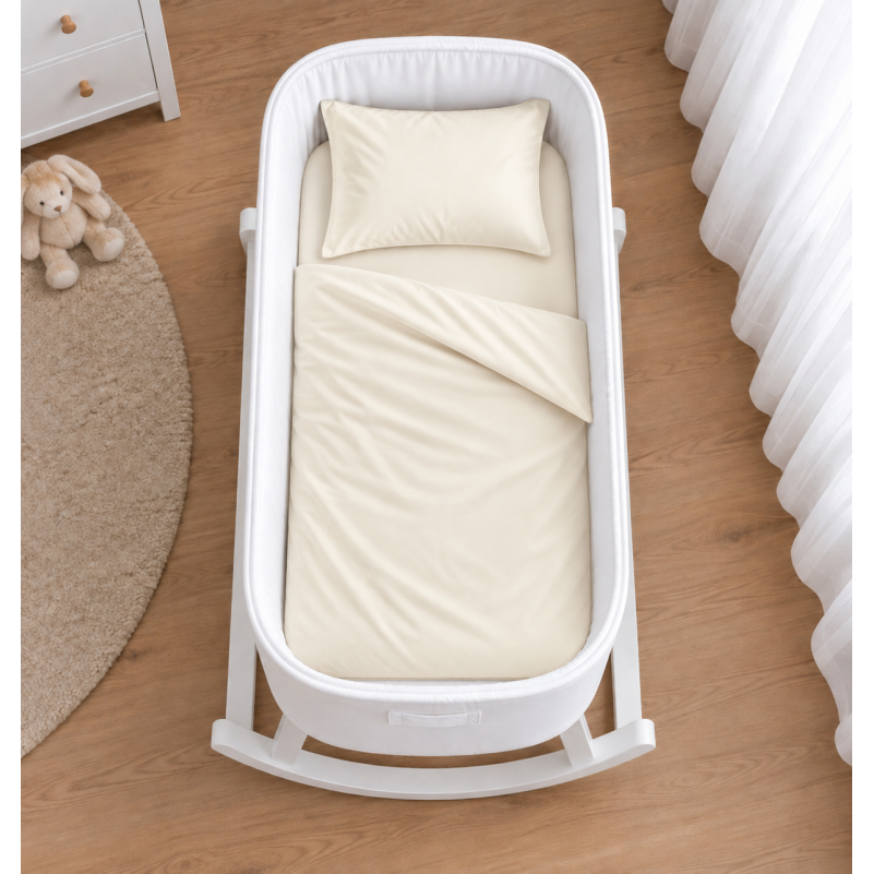 Комплект постельного белья в кроватку 90*110 Satin Premium 0840 Ivory - 1