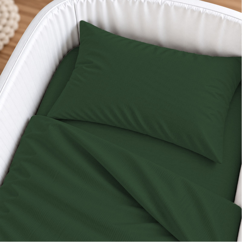 Комплект постельного белья в кроватку 90*110 Satin Premium 0844 Green Olive - 3