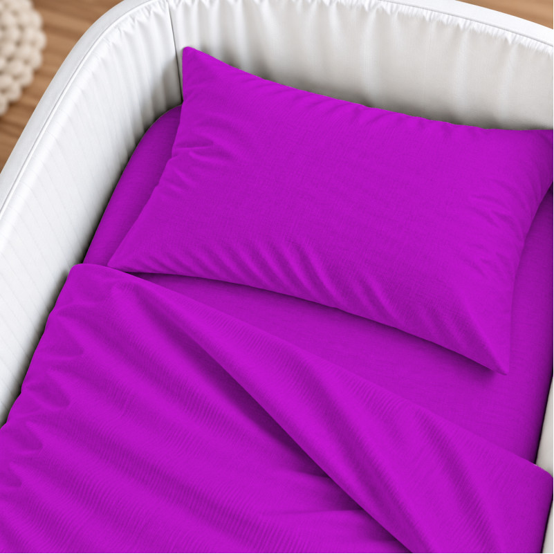 Комплект постельного белья в кроватку 90*110 Satin Premium 0846 Lilac - 2